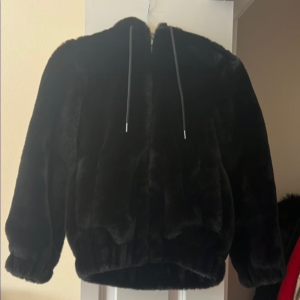 Bardot Fur Jacket with Hood